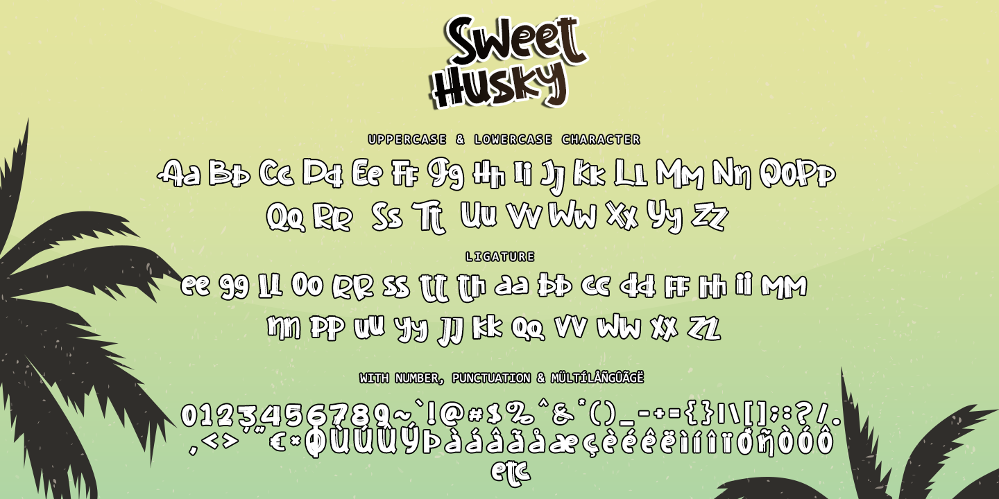 Example font Sweet Husky #2